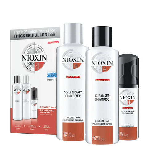 Nioxin No.4 3 Part System for Colored Hair with Progressed Thinning