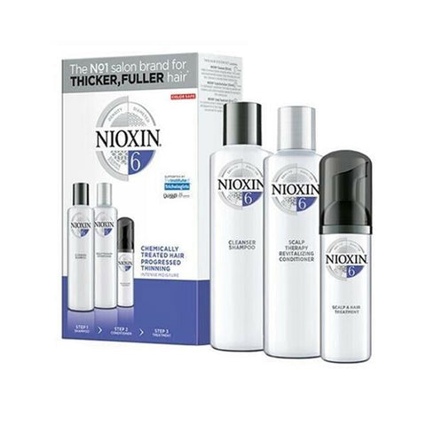 Nioxin 3 Part System No.6 for Chemically-Treated Hair with Progressed Thinning