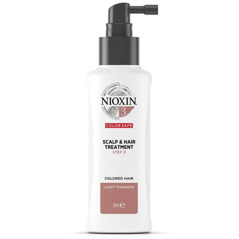 Nioxin No.3 Scalp Hair Treatment for Colored Hair with Light Thinning